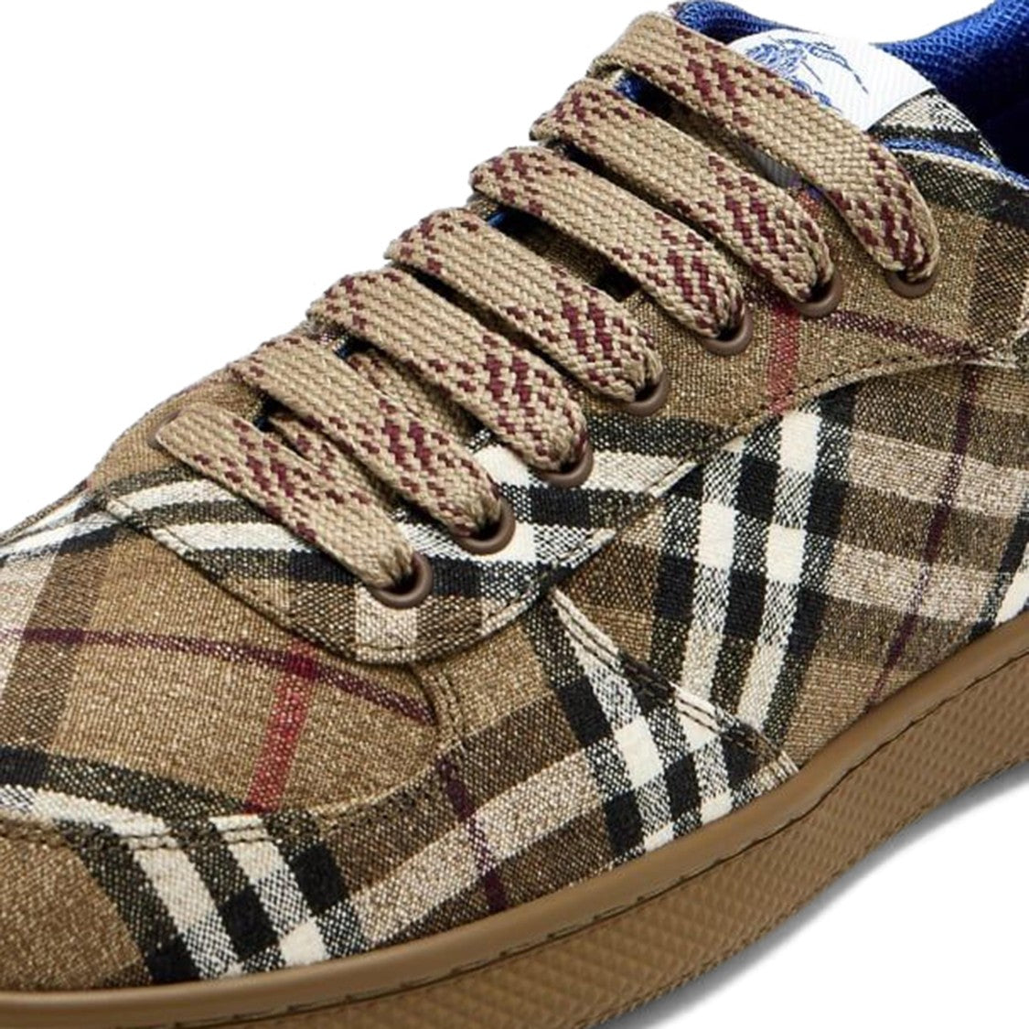 Burberry Check Pattern Burberry Sneakers With Textured Upper