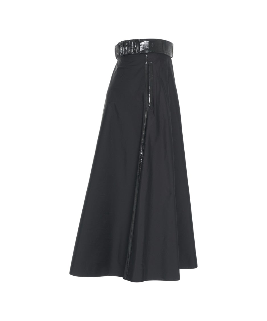 Elisabetta Franchi Belted Midi Skirt