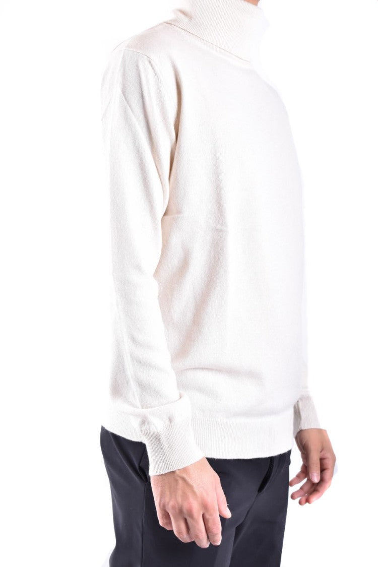 Dondup Off-White Turtleneck Knitwear With Relaxed Fit