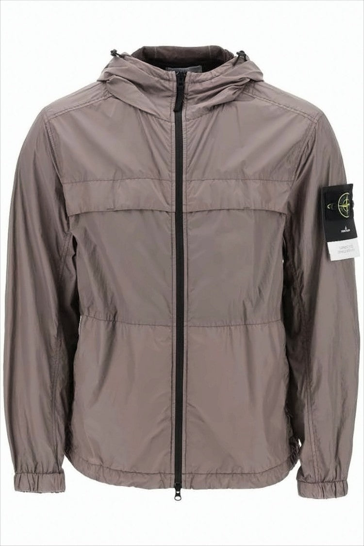 Stone Island Hooded Lightweight Taupe Jacket
