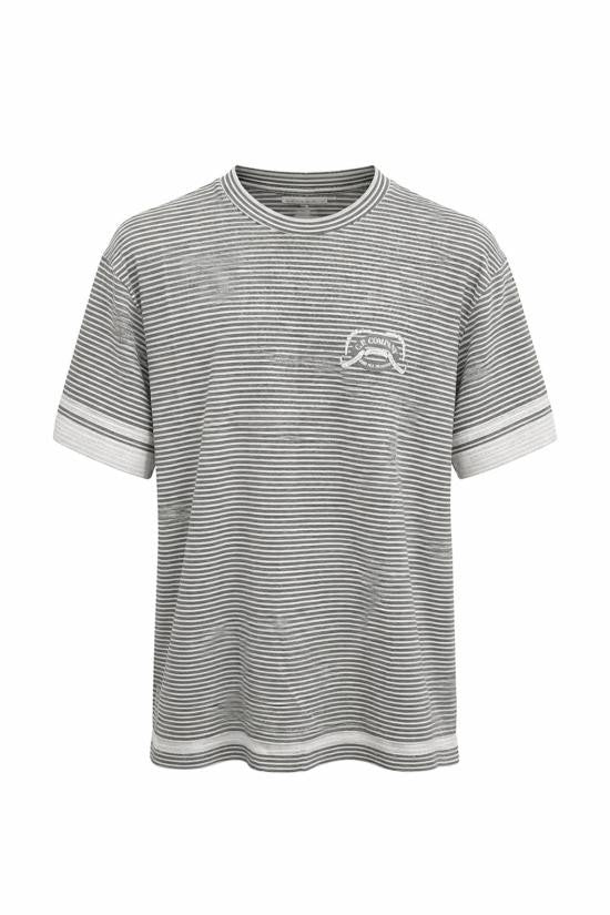C.P. Company Horizontal Stripe Short-Sleeve T-Shirt With Contrasting Cuffs
