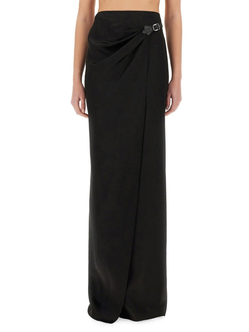 Tom Ford Maxi Wrap Skirt With Belt Detail