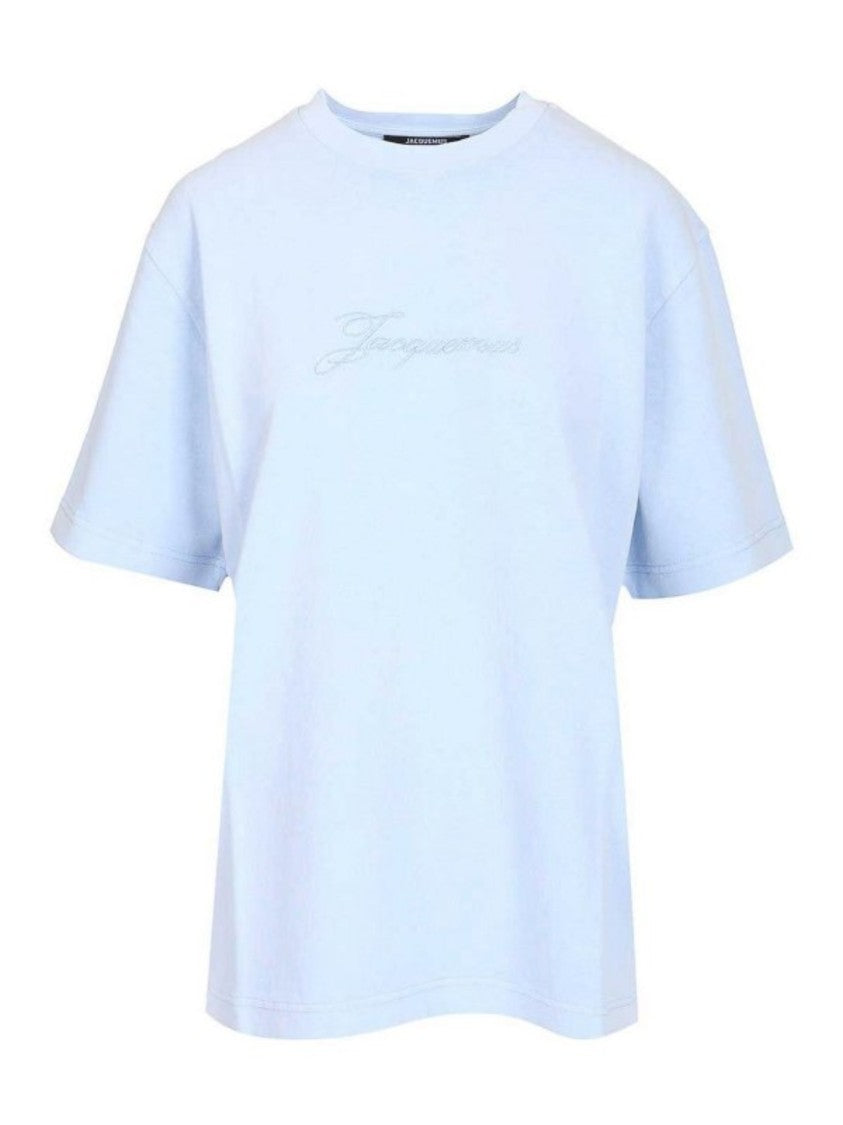 Jacquemus Short-Sleeve T-Shirt With Subtle Logo And Relaxed Fit