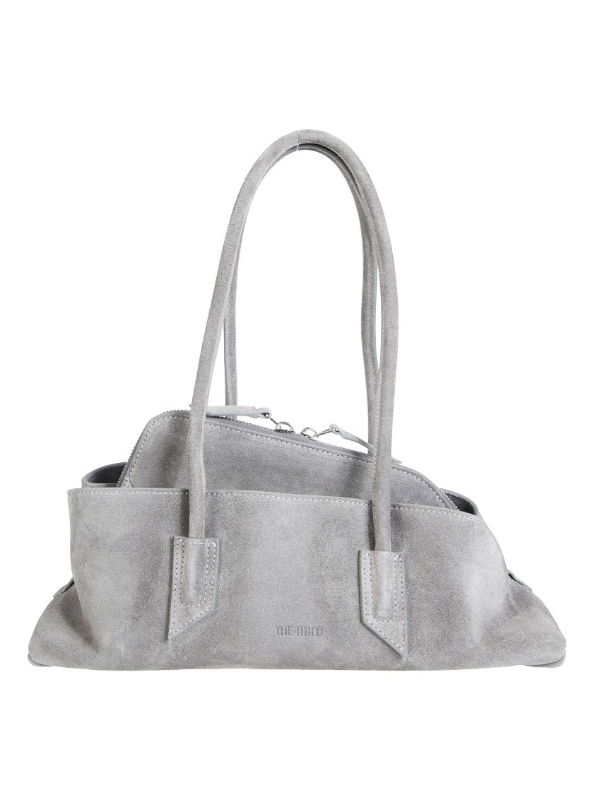The Attico La Passeggiata Small Suede Shoulder Bag