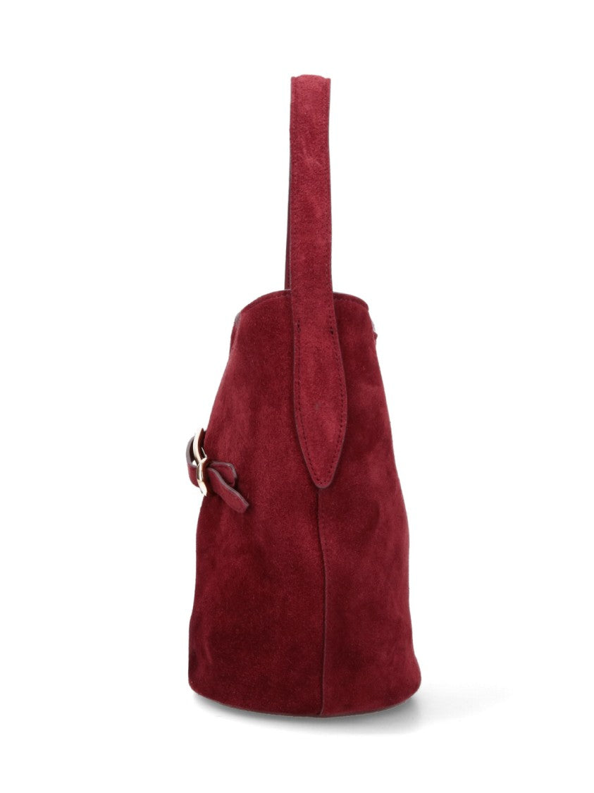 Liffner Mini "Belted Bag" Bucket Bag – Red