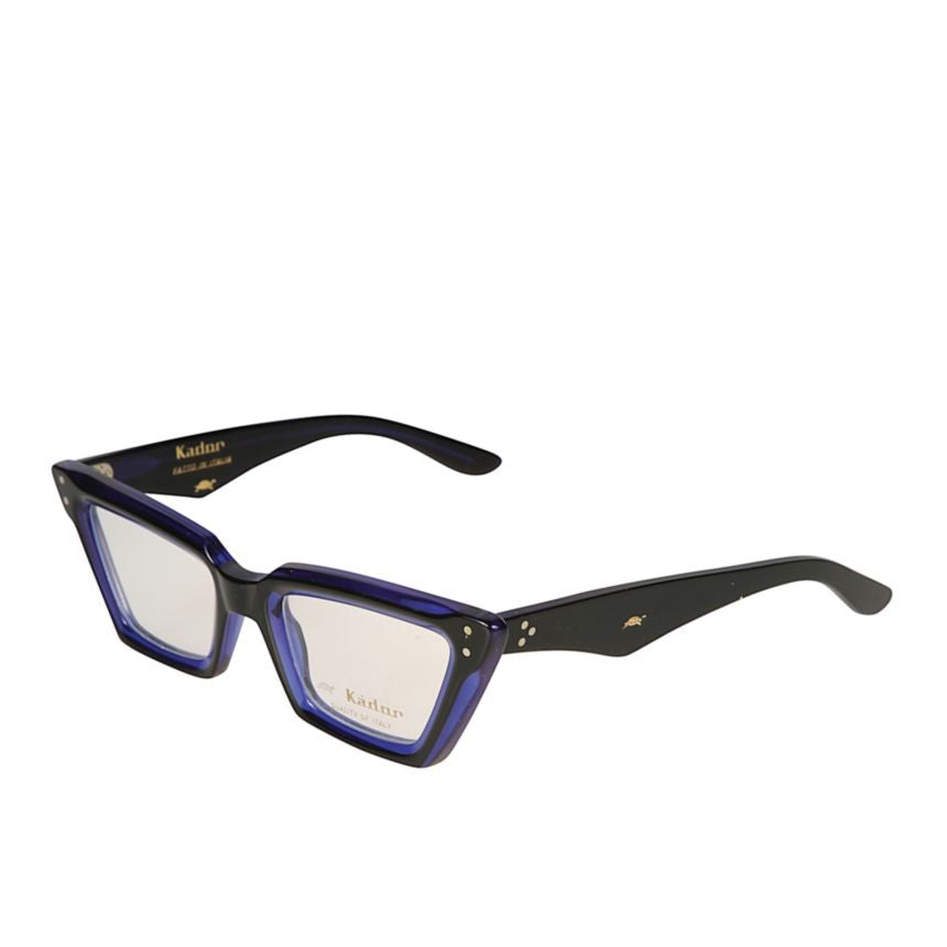 Kador Alexandra Bold Rectangular Frame Sunglasses With Metallic Details