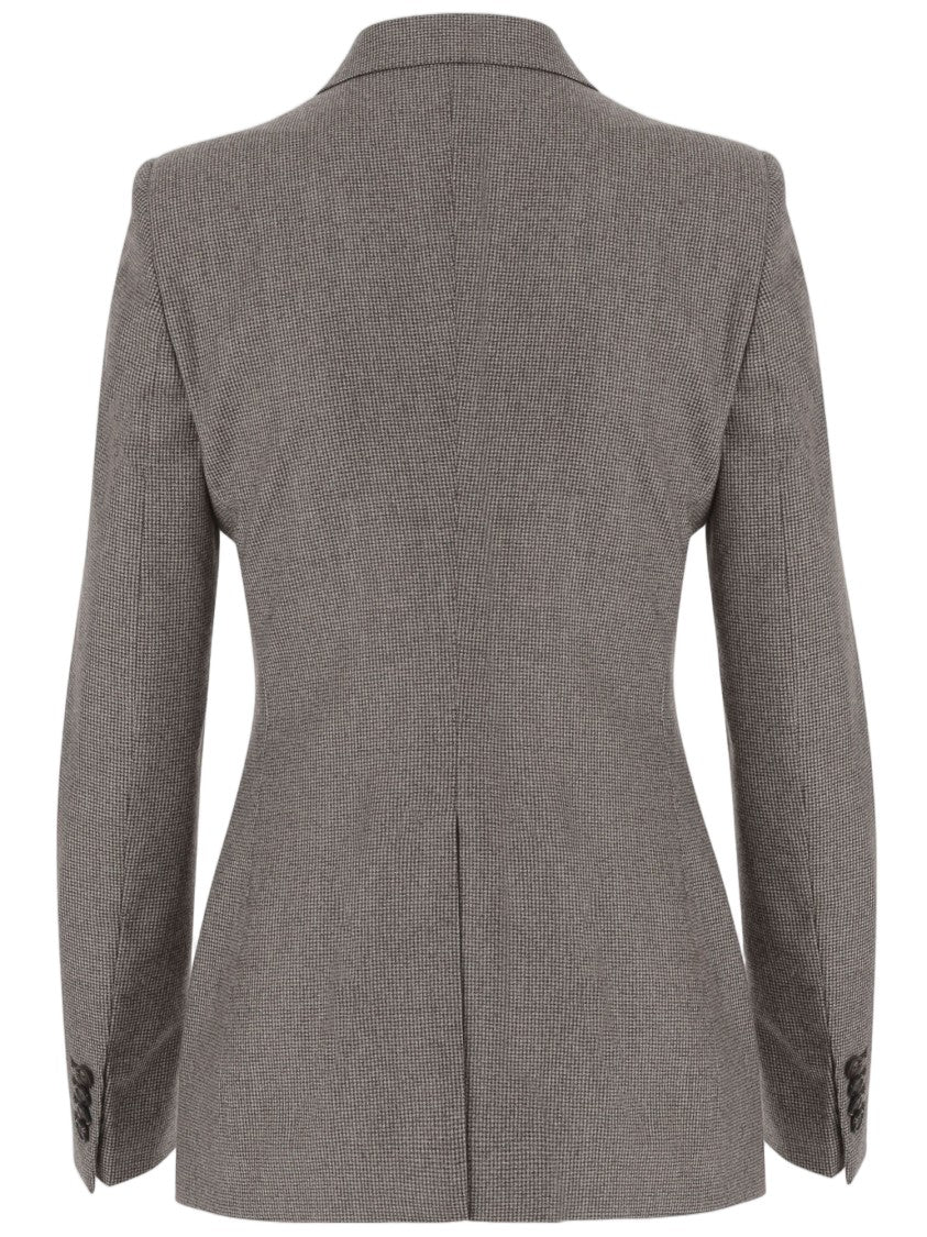 Tagliatore Multicolor Wool Double-Breasted Blazer