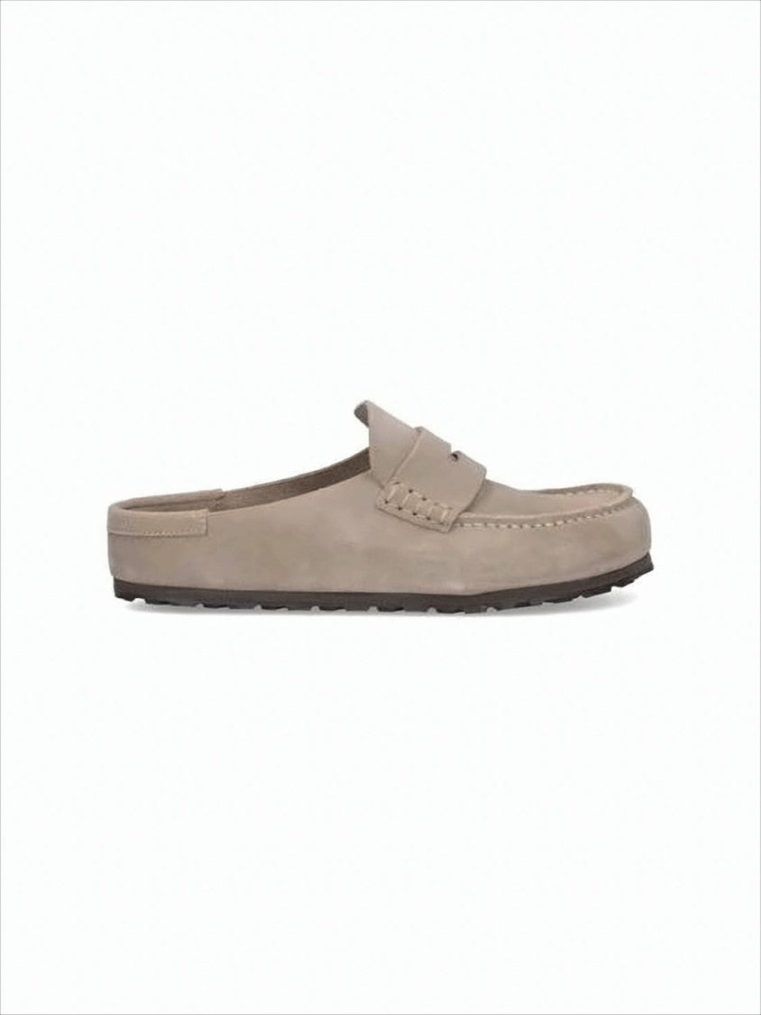 Birkenstock Suede Mule With Penny Strap And Eva Sole
