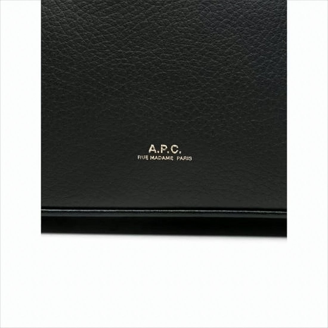 A.P.C. Textured Leather Shoulder Bag With Zip-Top Closure