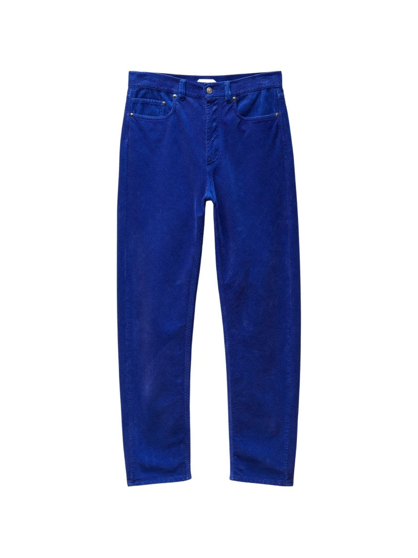 Versace Garment-Dyed Cotton Velvet Straight-Leg Pants
