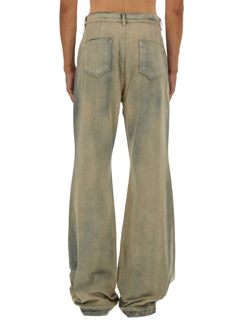 Drkshdw By Rick Owens Distressed Wide-Leg Denim Pants With Vintage Appeal