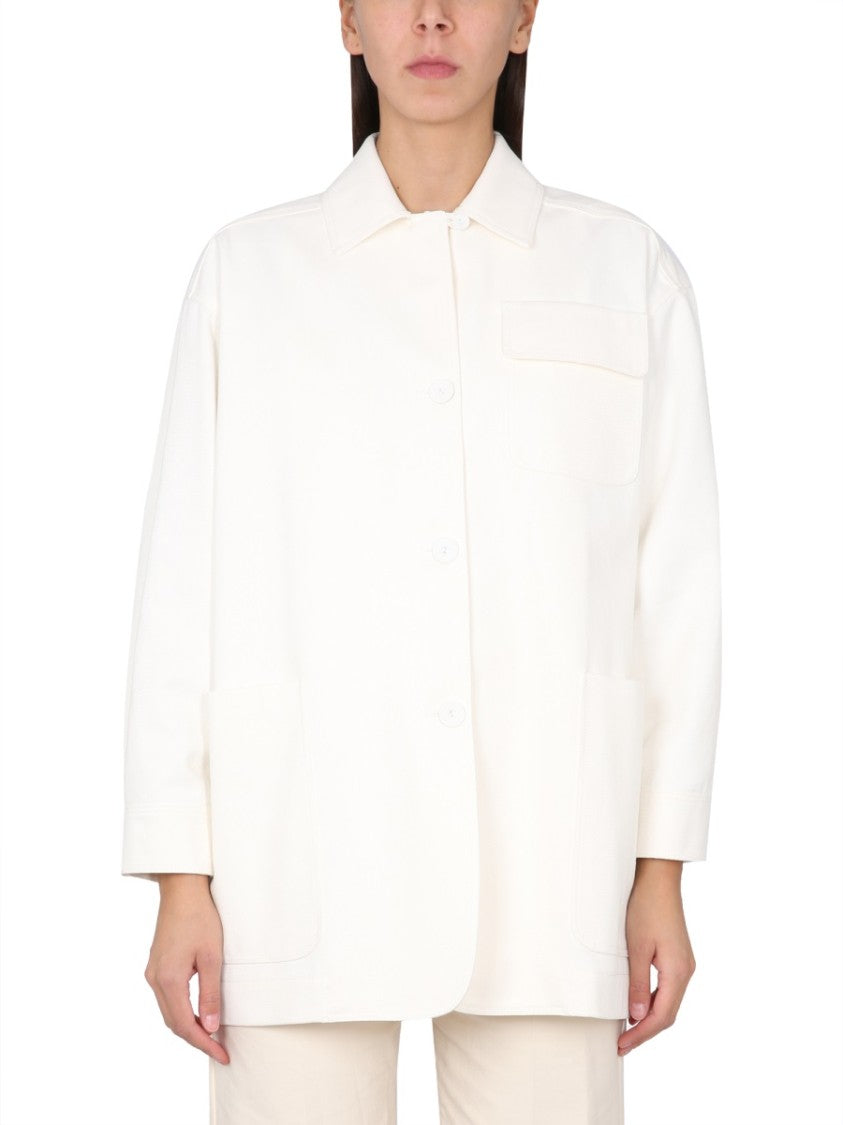 Max Mara Ragtime Jacket With Classic Collar And Button Closure