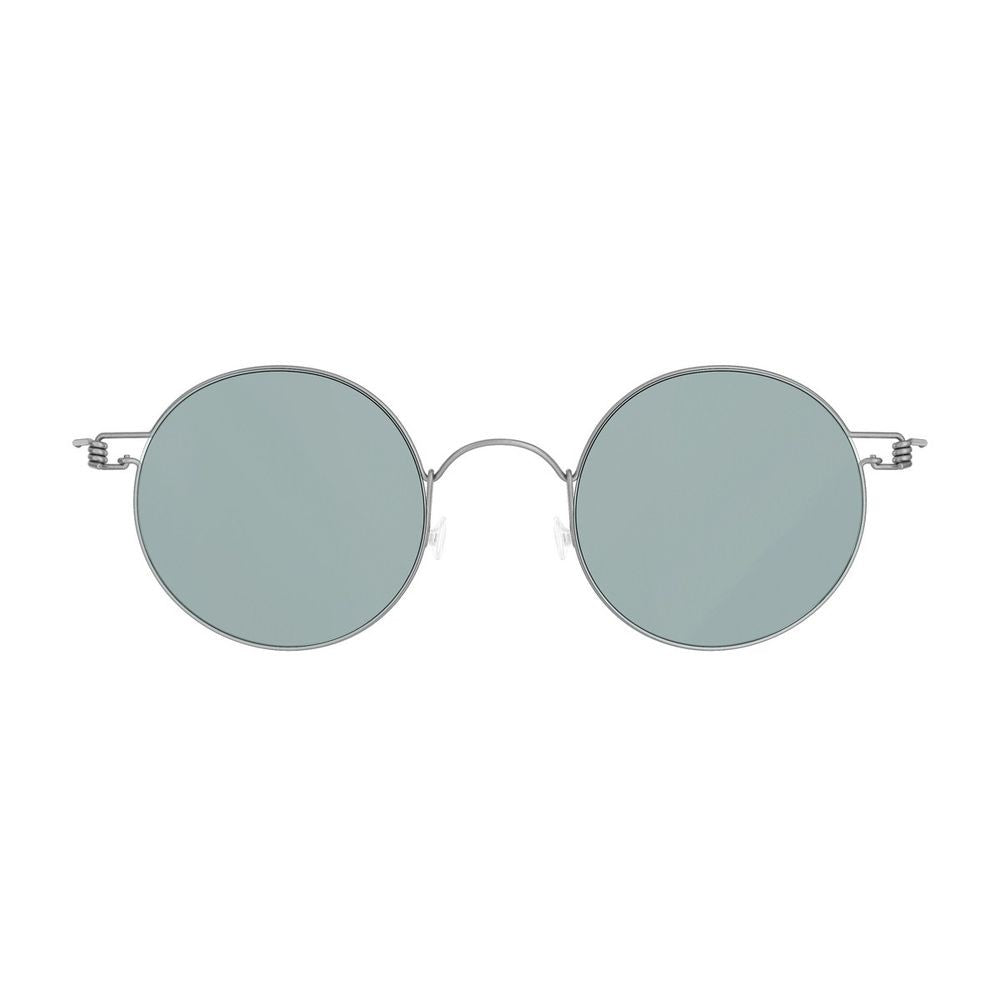 Lindberg Sun Titanium Rim 8222 Colour 10/10/10/Sl112 Silver Round Titanium Rim Sunglasses