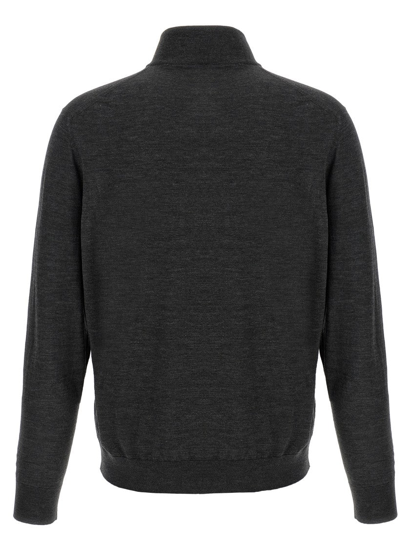 Kiton Half-Zip Wool Sweater