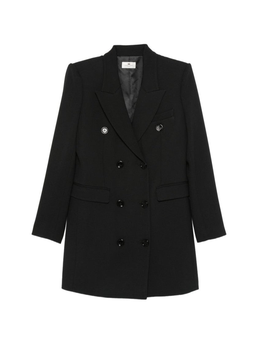 Elisabetta Franchi Tailored Blazer-Style Structured Mini Dress