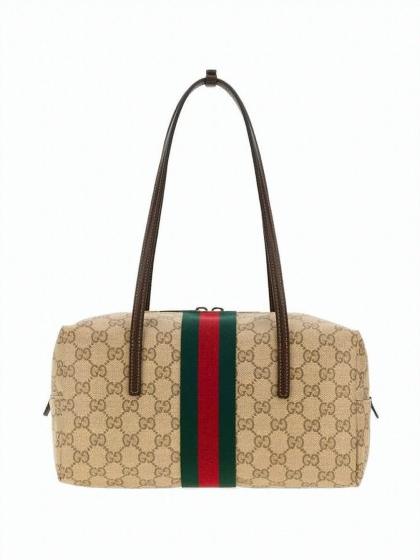 Gucci Canvas Tote Bag With Monogram Pattern