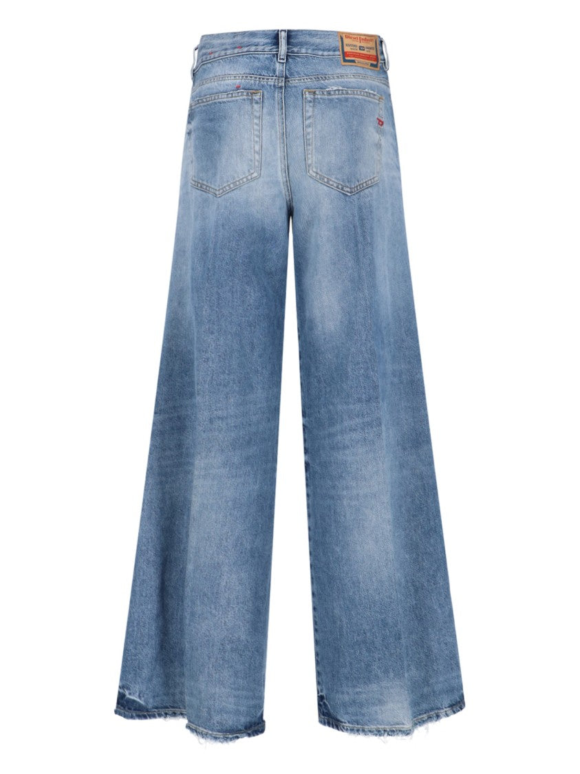 Diesel "1978 D-Akemi" Wide Jeans – Light Blue