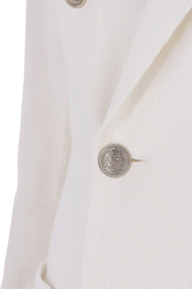 Eleventy Linen-Cotton-Tencel Double-Breasted Blazer