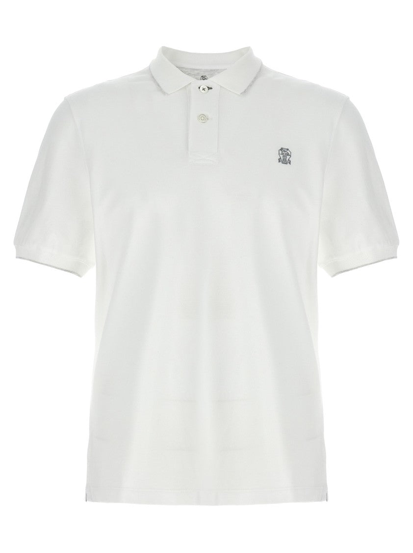 Brunello Cucinelli Logo Piqué Polo Shirt