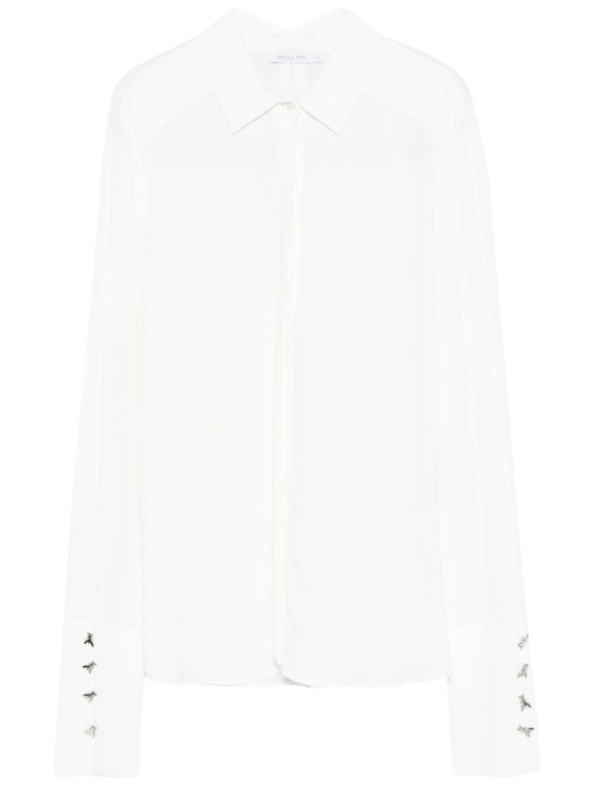 Patrizia Pepe Concealed Button-Down Shirt