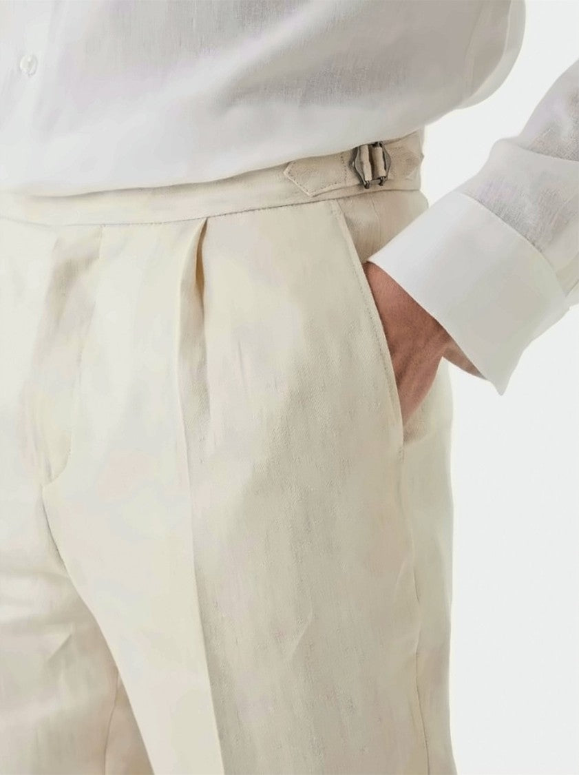 Boss Beige Perino Pl Tapered Trousers