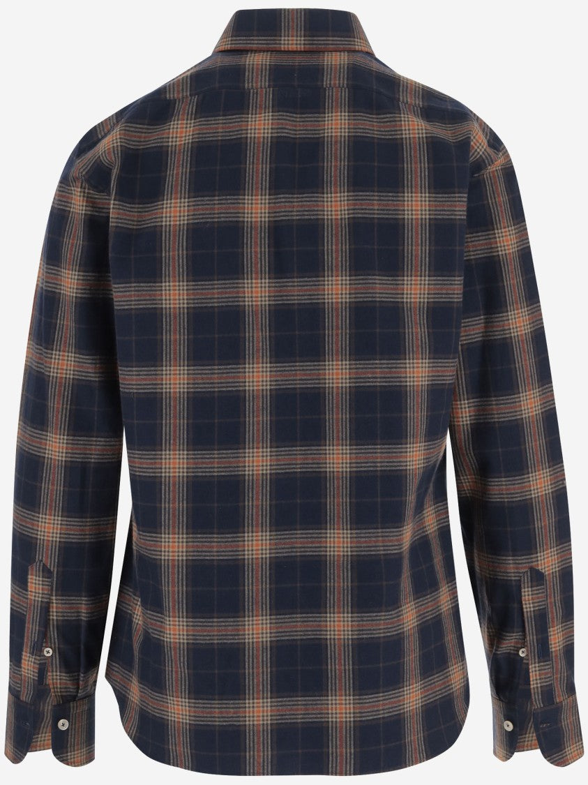 Gherardi Cotton Shirt With Check Pattern