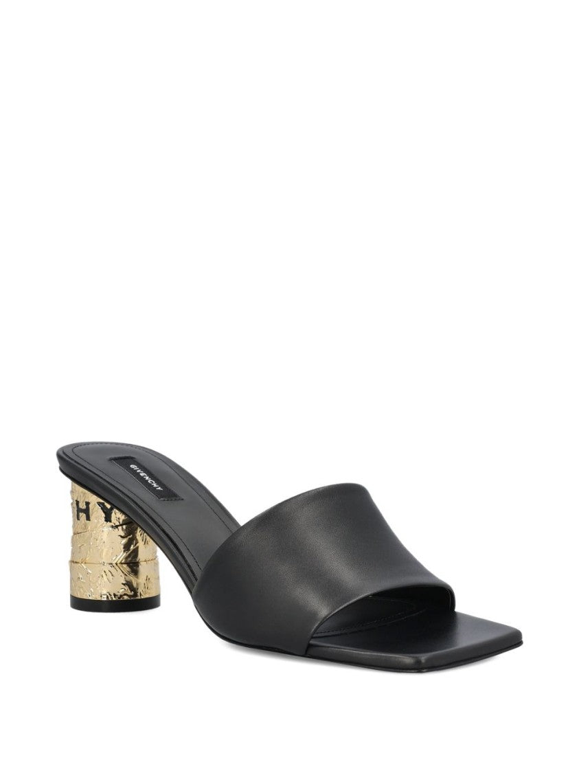 Givenchy Black Silk And Nylon Strappy Sandals