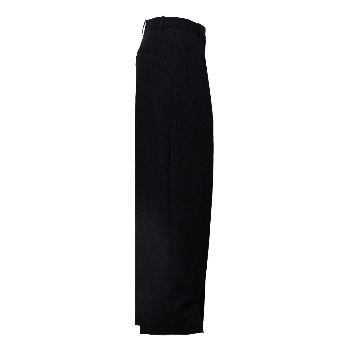 Victoria Beckham Cecilia High-Waist Flannel Wide-Leg Pants