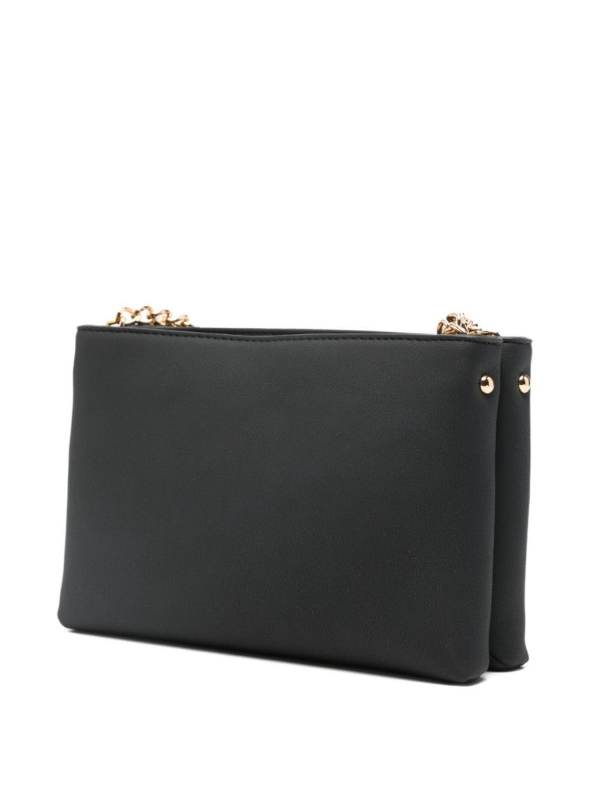 Love Moschino Rectangular Shoulder Bag With Bold Gold Branding