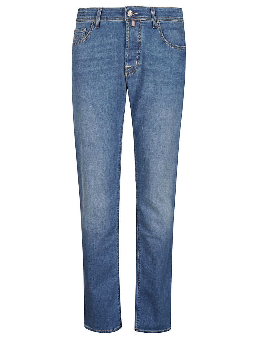 Jacob Cohen Slim Fit Denim Jeans With Five-Pocket Design By Jacob Cohen