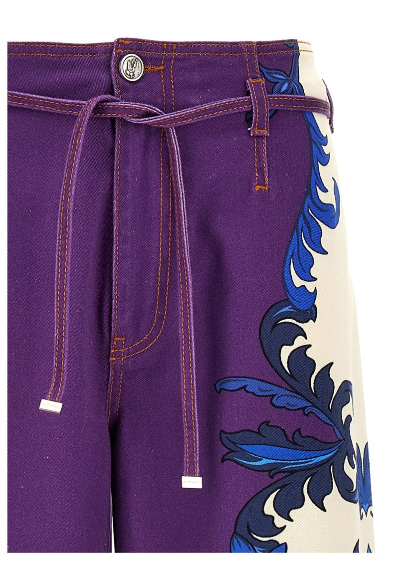 Etro Maxi Paisley Jeans