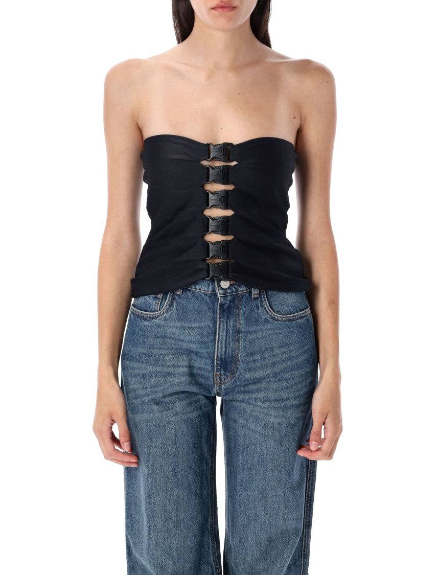 Coperni Multi Buckle Bustier Top