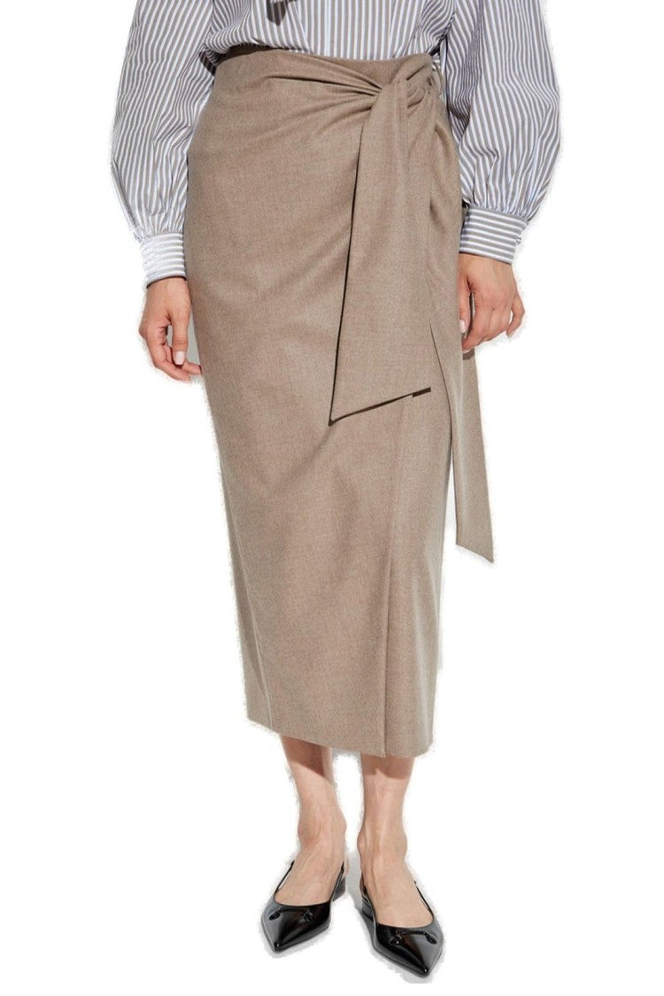 Max Mara Classic Midi Skirt With Smooth Structure