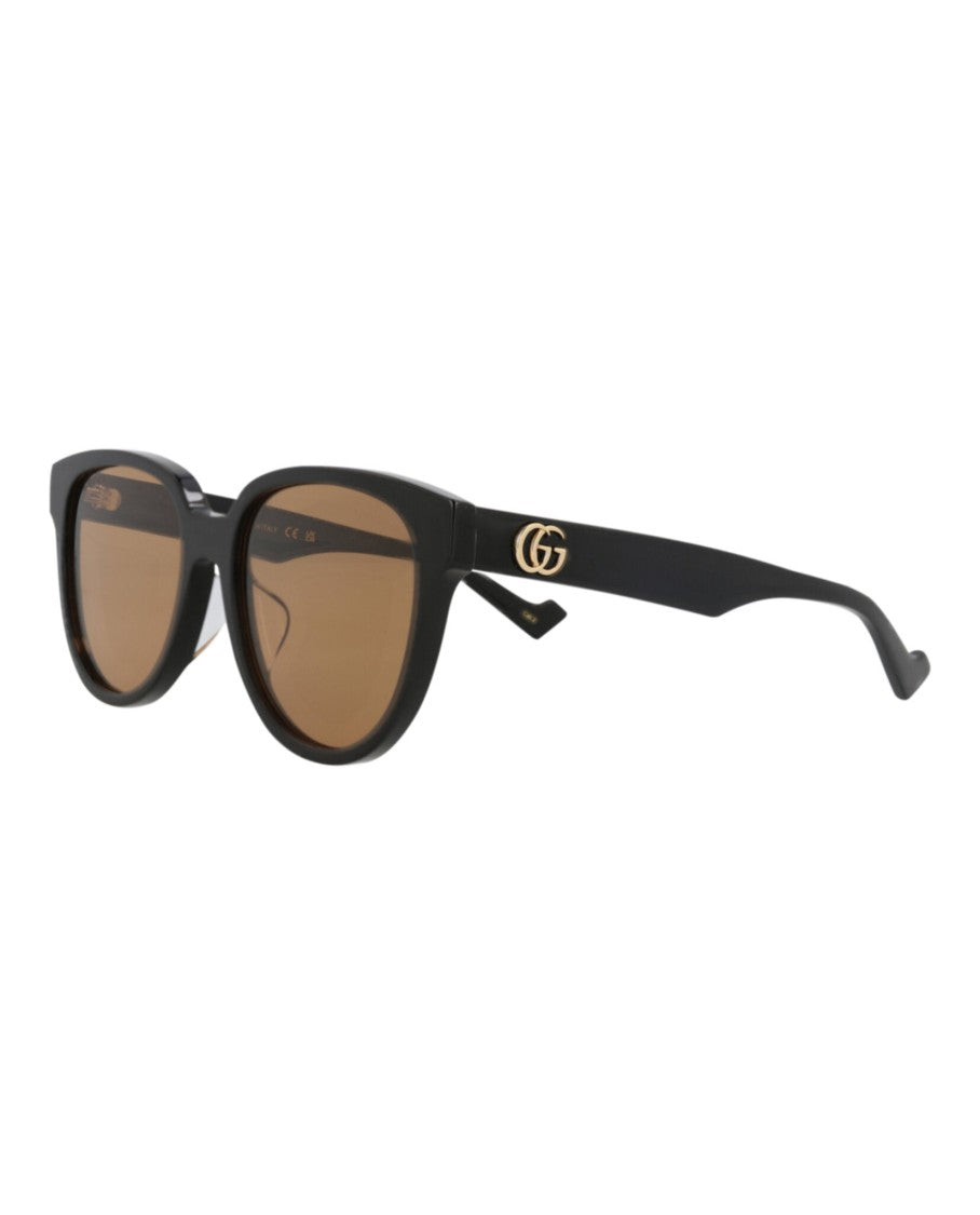 Gucci Round-Frame Acetate Sunglasses