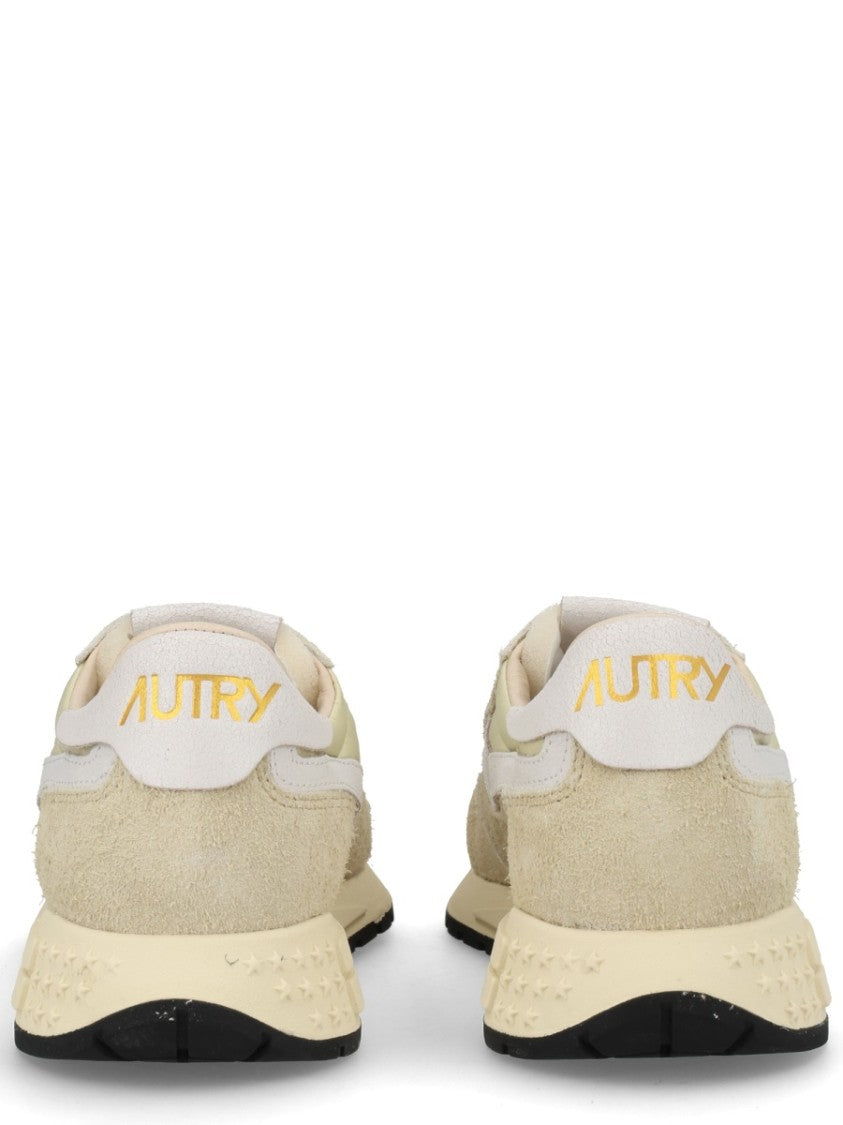 Autry Neutrals Reelwind Low Suede Overlay Sneakers