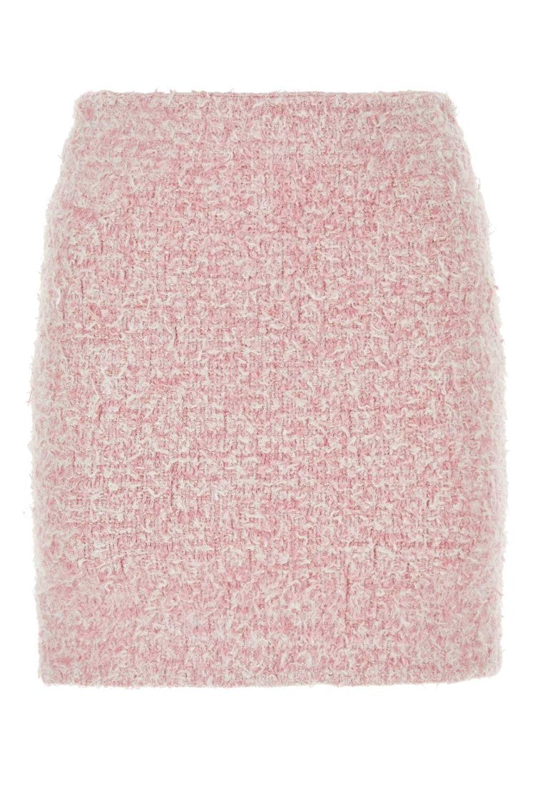 Balenciaga Pink Tweed Mini Skirt