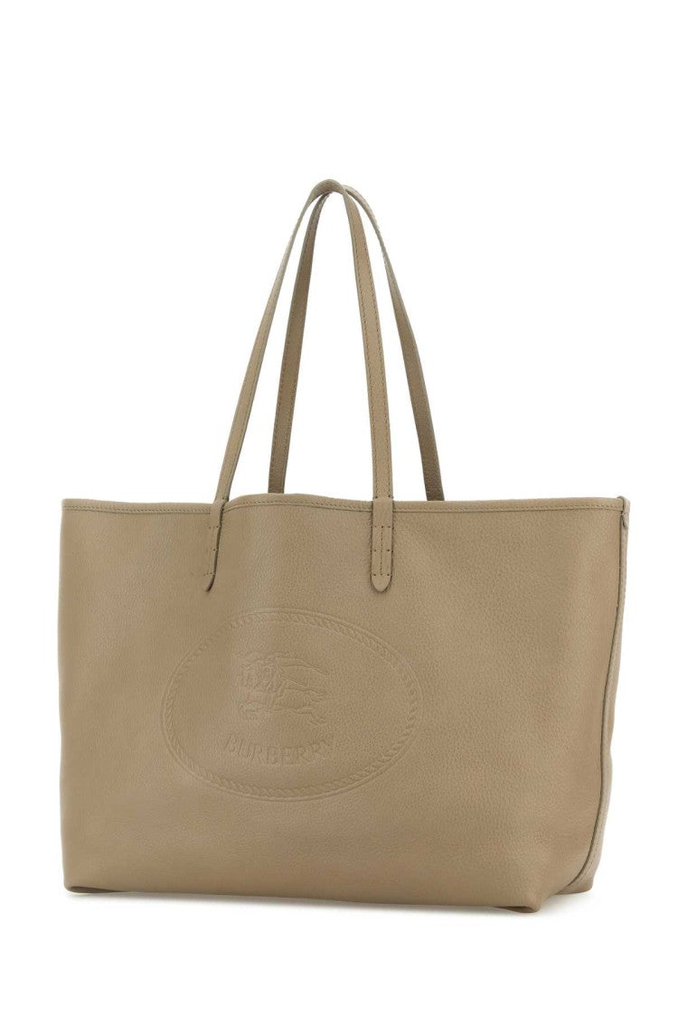Burberry Cappuccino Leather Shopping Bag