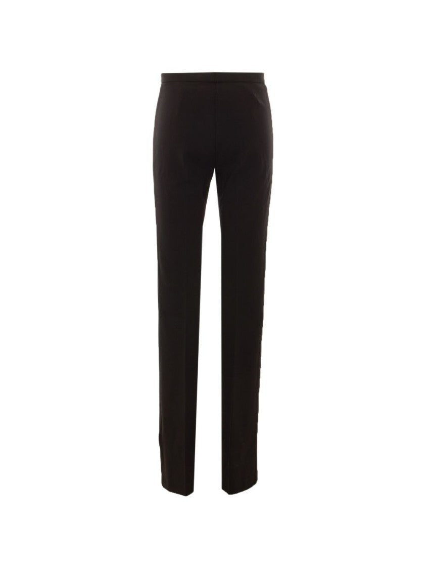 Pinko Black Tailored High-Waist Straight-Leg Trousers