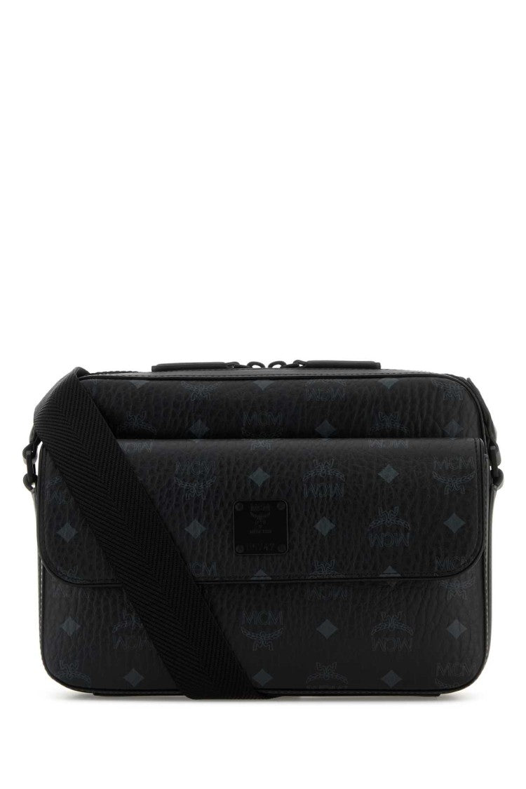 Mcm Printed Canvas Aren Messenger Crossbody Bag