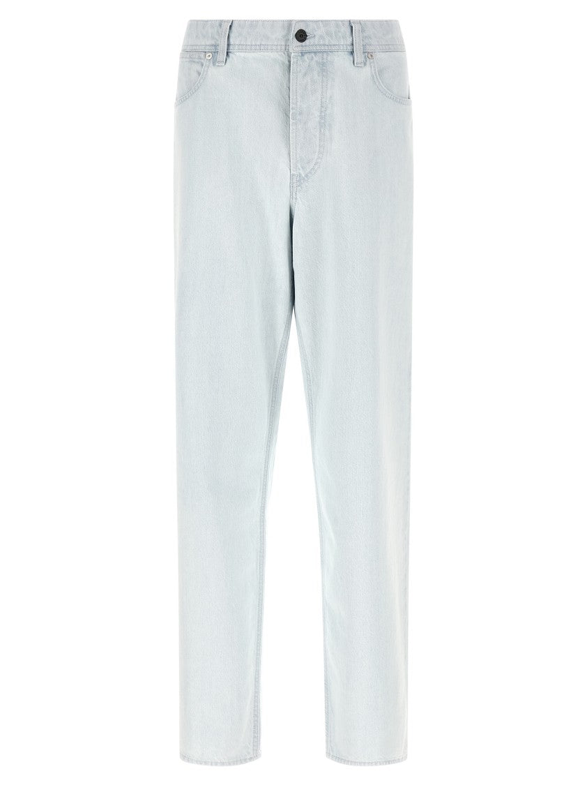 Stone Island Wide Leg Indigo Denim Jeans