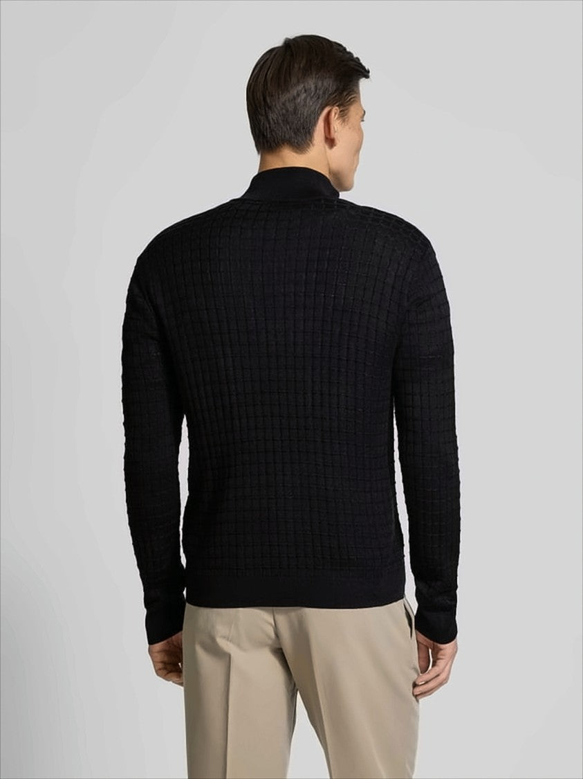 Emporio Armani High Collar Zip Sweater