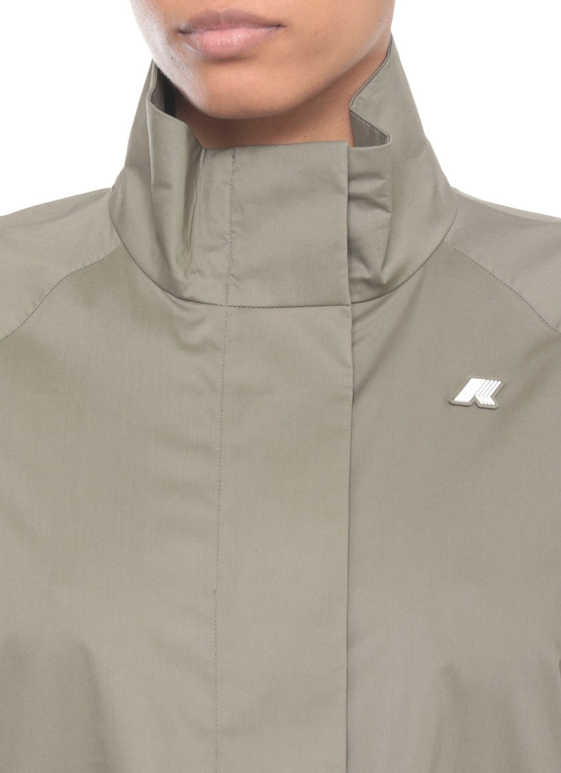 K-Way Green Barbrein Cotton Raincoat