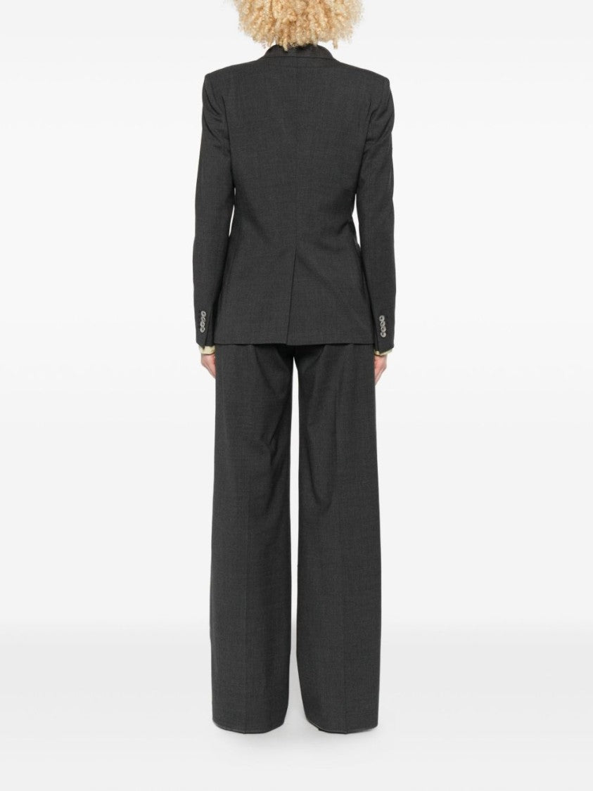 Tagliatore Double-Breasted Tailored Jacket In Dark Anthracite