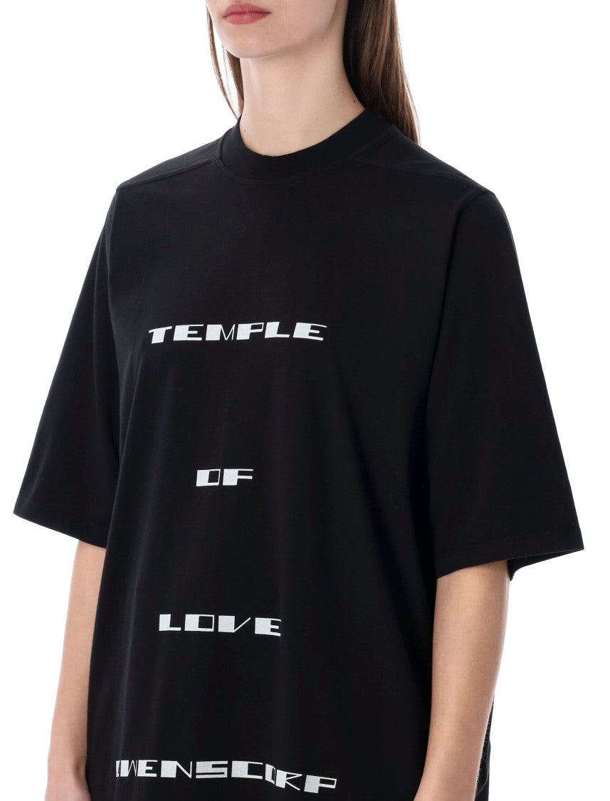 Drkshdw By Rick Owens Jumbo Ss Printed T-Shirt