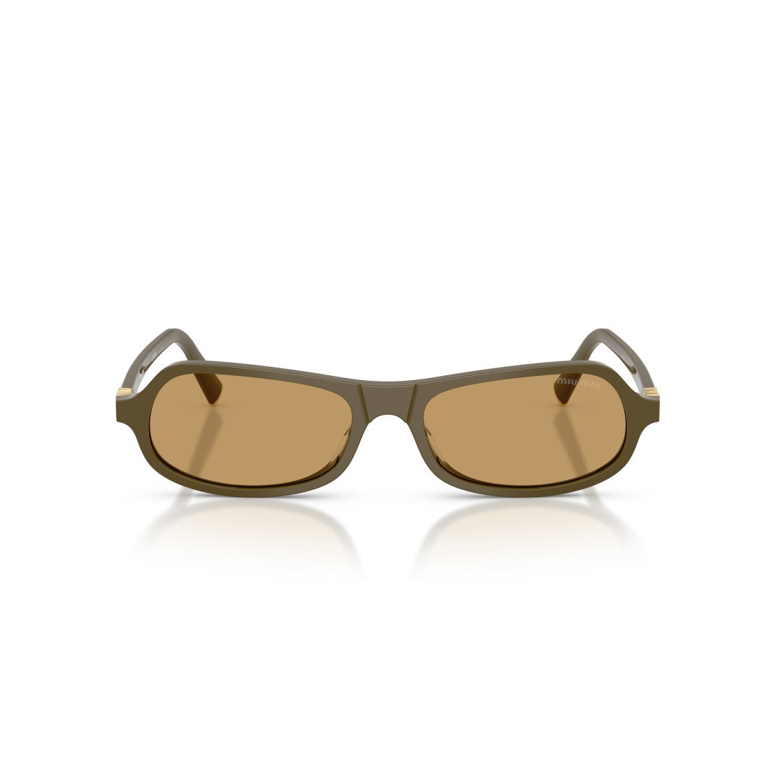Miu Miu 0Mu B10su Muted Olive Acetate Sunglasses