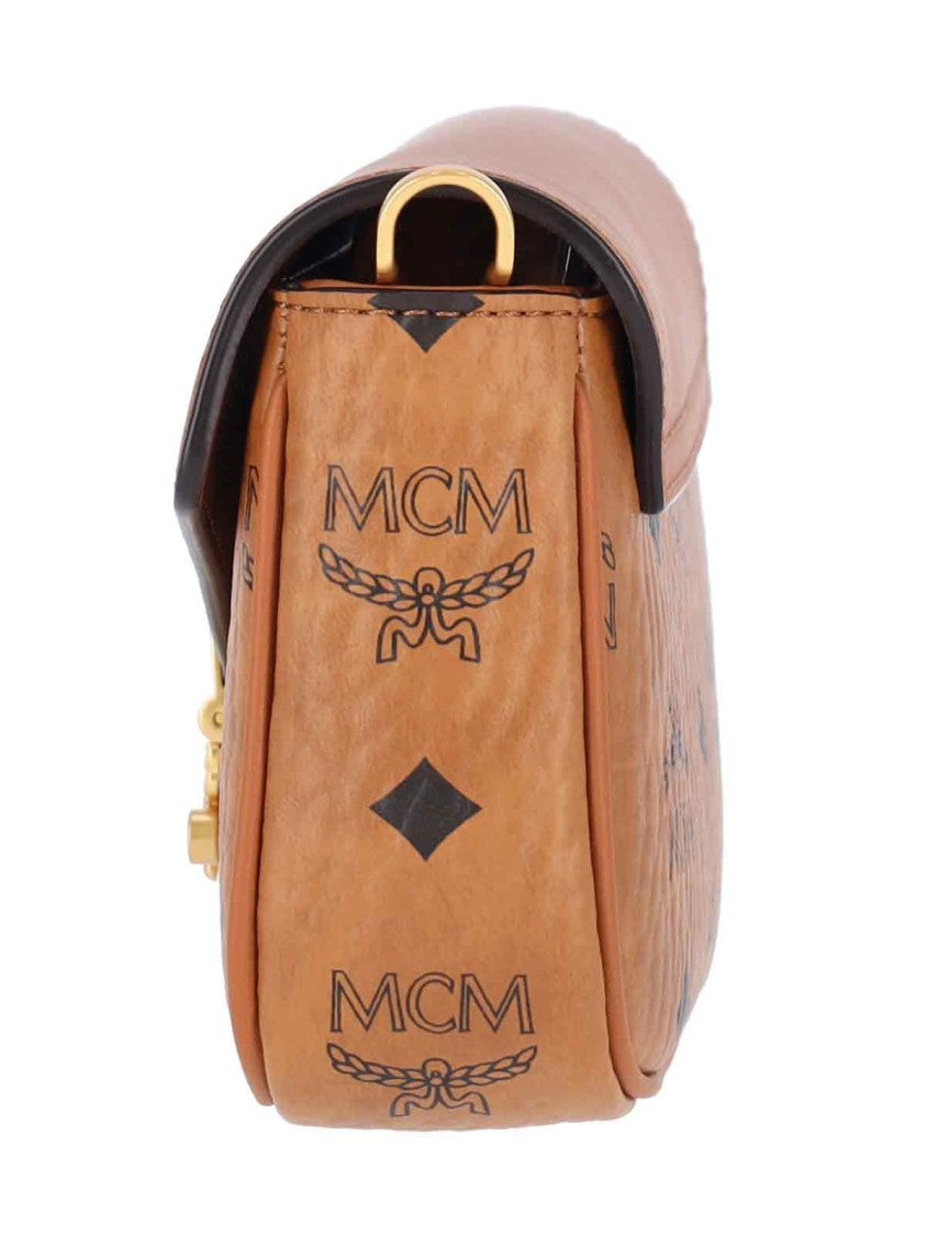 Mcm “Tracy” Monogram Shoulder Bag – Brown