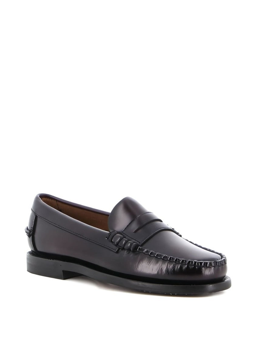 Sebago Round Toe Leather Dan Loafers