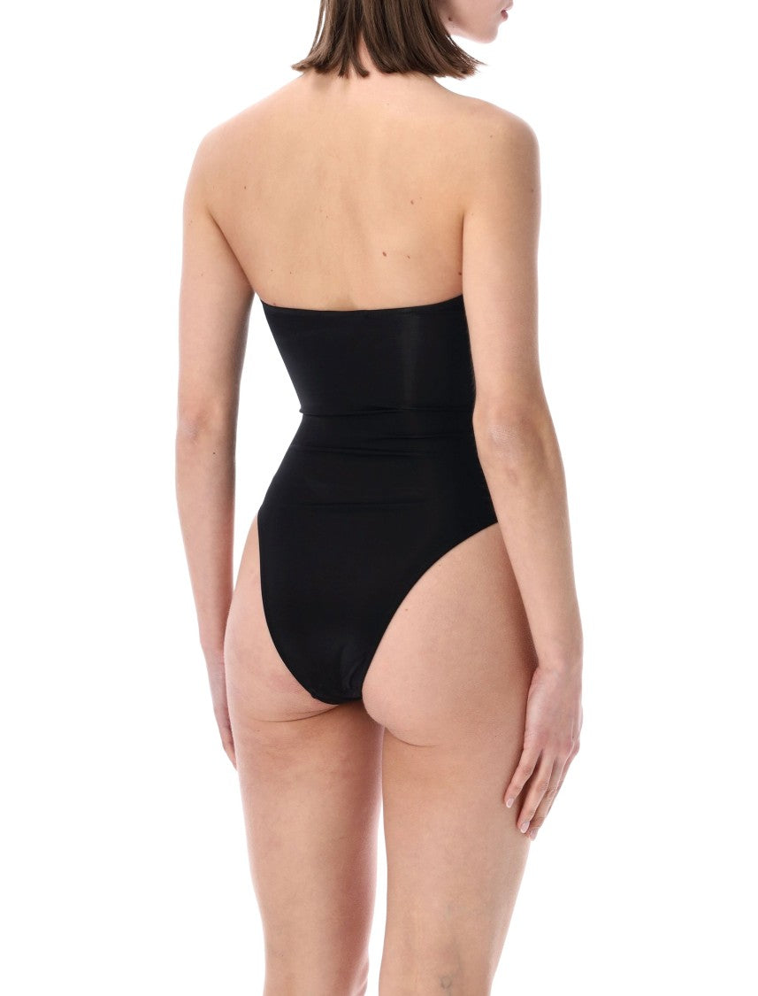 Belamer Vivien Strapless Ruched One-Piece Swimsuit