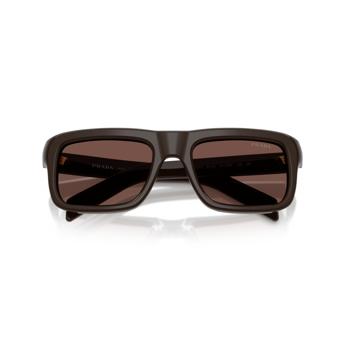 Prada 0Pr D11s Bold Rectangular Frame Acetate Sunglasses