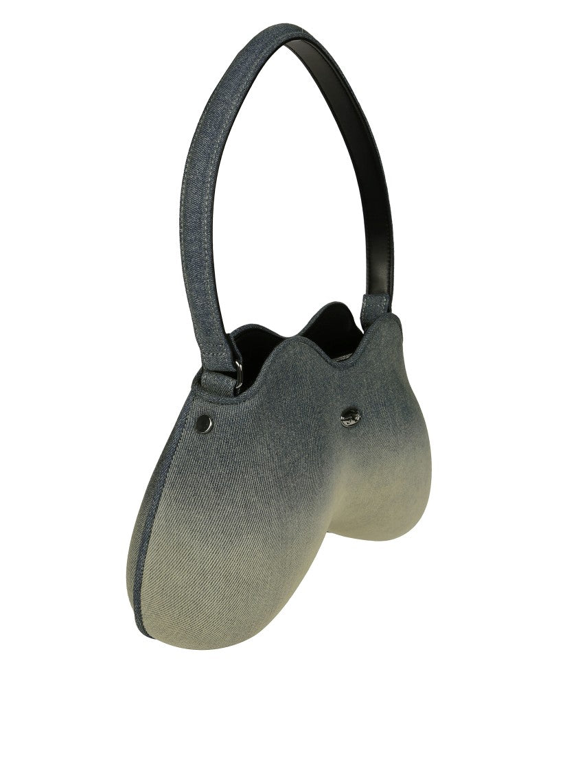 Diesel Denim Shoulder Bag With Letter Logo